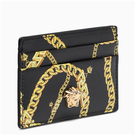 versace chain card holder|versace card holders for men.